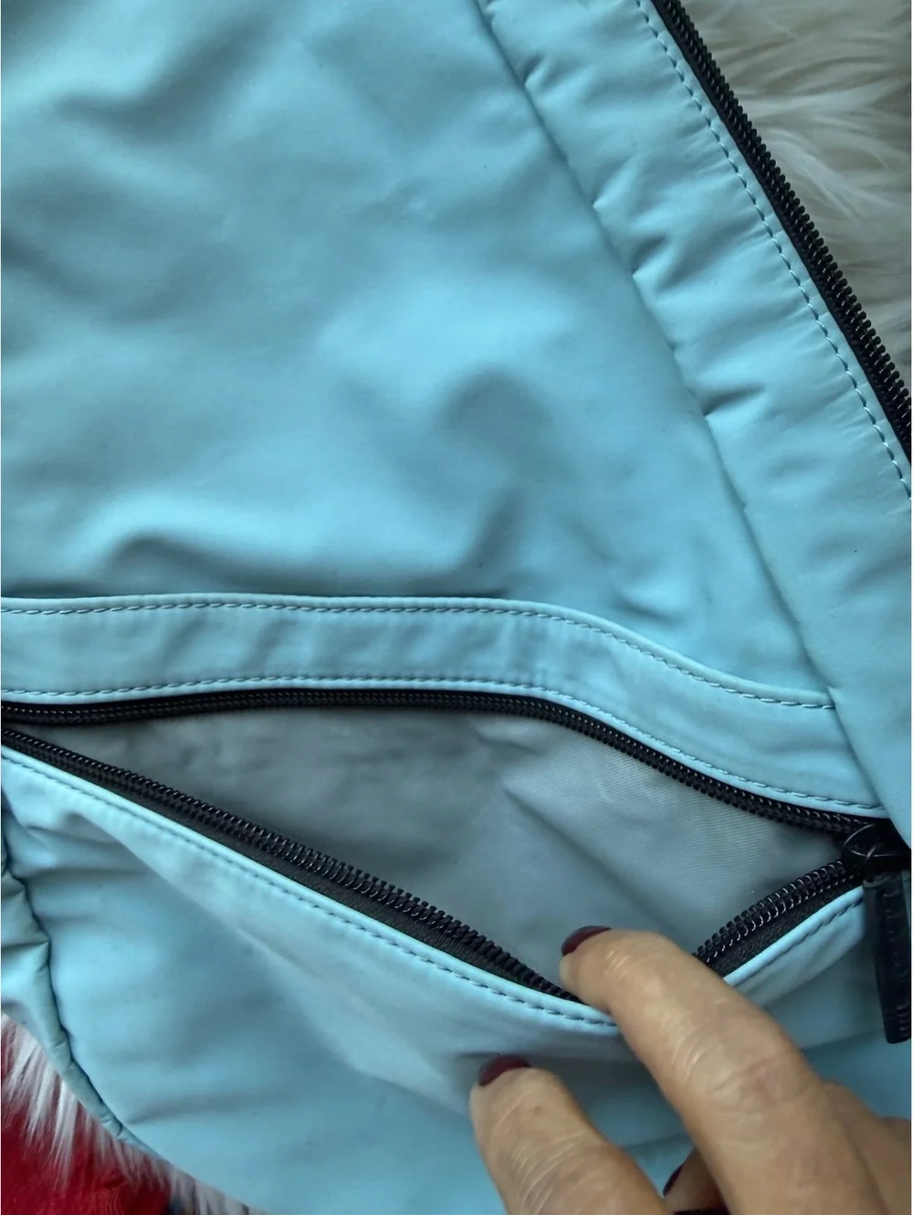 L.L.Bean Light Blue Crossbody Sling Bag with Adjustable Strap